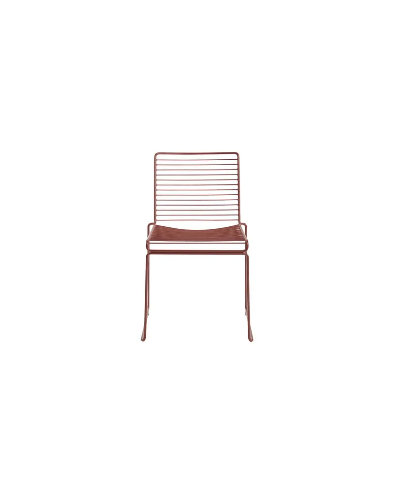 Hay Stapelbarer Stuhl Hee - Orange - lackierter Stahl - Designer Hee Welling 