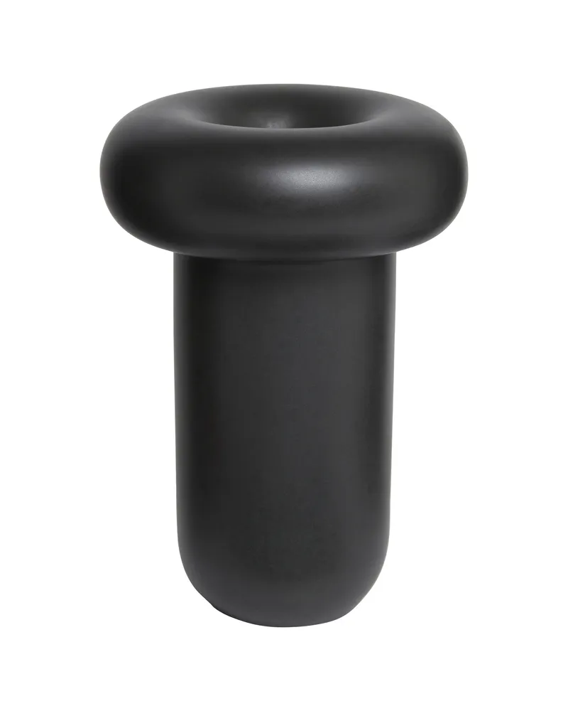 Toogood Vase Dough - Schwarz - emaillierter Sandstein - Designer Faye Toogood 