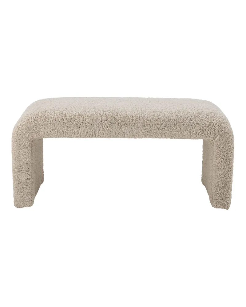 Bloomingville Gepolsterte Bank Bobbie - Beige - Schlingenpol 