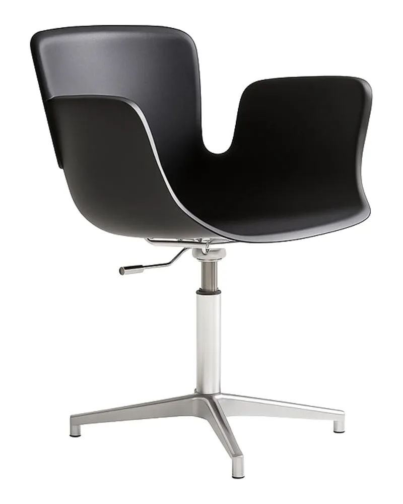 Cappellini Drehsessel Juli Plastic - Schwarz - Verstärktes Polypropylen - Designer Werner Aisslinger 