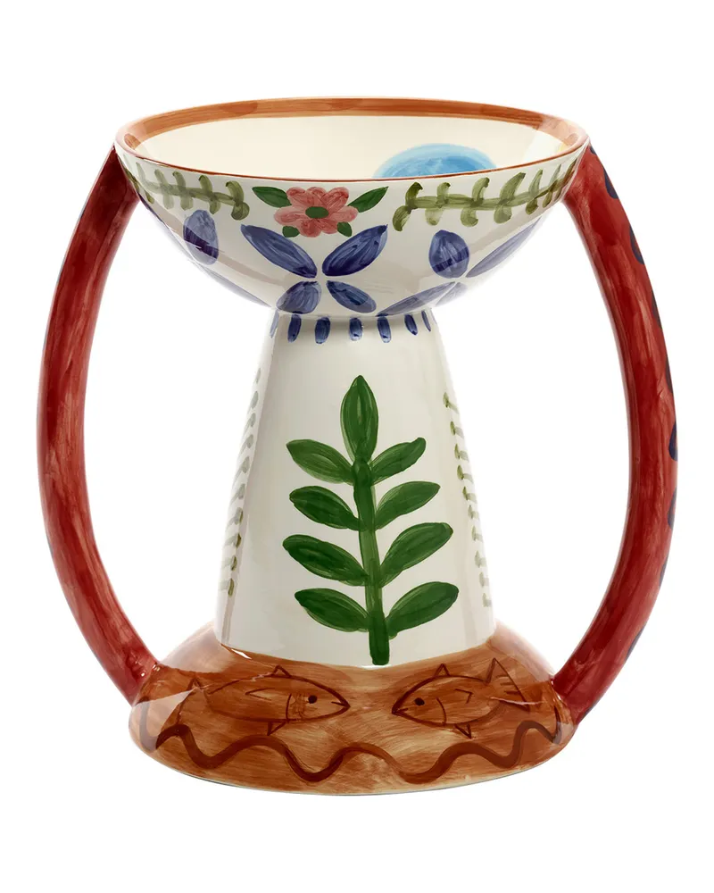 Serax Vase Santiago De Borja - Bunt - emaillierter Sandstein - Designer Shurleey 