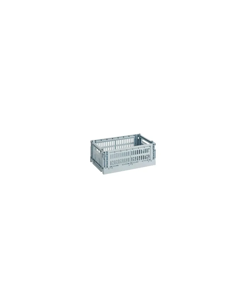 Hay Korb Colour Crate - Blau - Recyceltes Polypropylen - Designer Hay Studio 