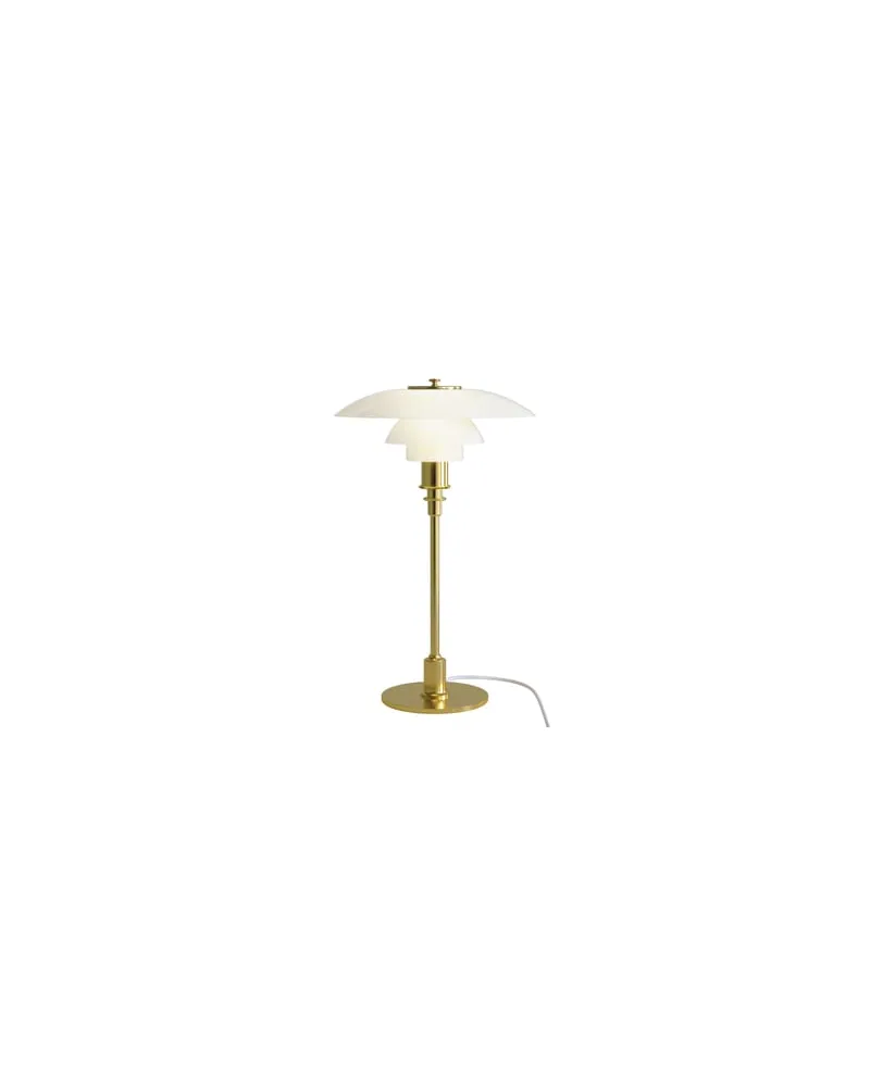 Louis Poulsen Tischleuchte PH - Metall - mundgeblasenes Glas - Designer Poul Henningsen 
