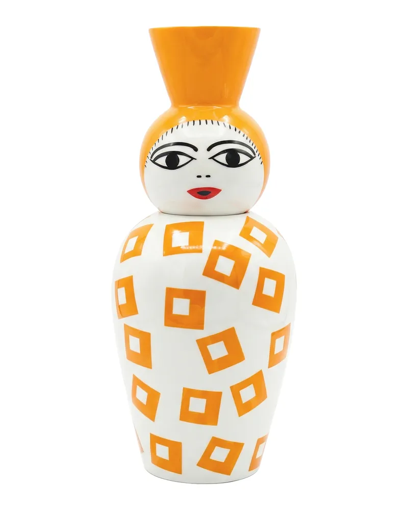 Seletti Vase Canopie - Orange - Porzellan - Designer Elena Cutolo 