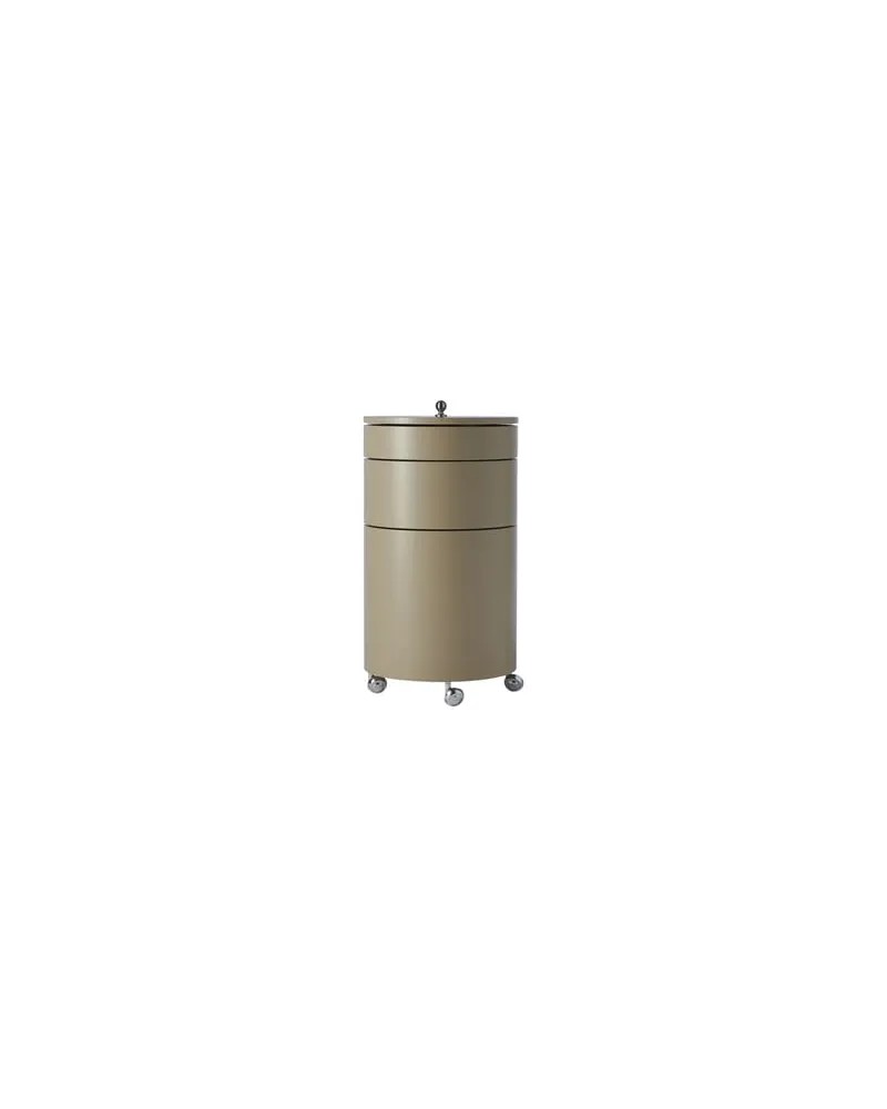 Verpan Servierwagen Barboy - Beige - mitteldichte bemalte Holzfaserplatte - Designer Verner Panton 