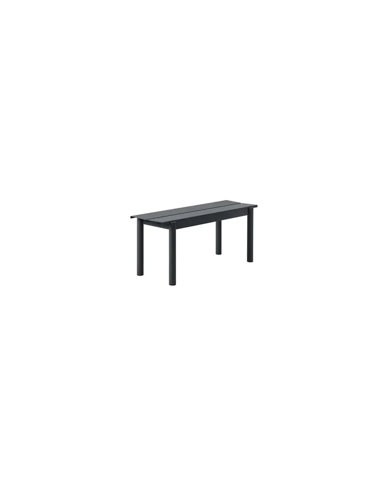Muuto Bank Linear - Schwarz - Pulverbeschichteter Stahl - Designer Thomas Bentzen 
