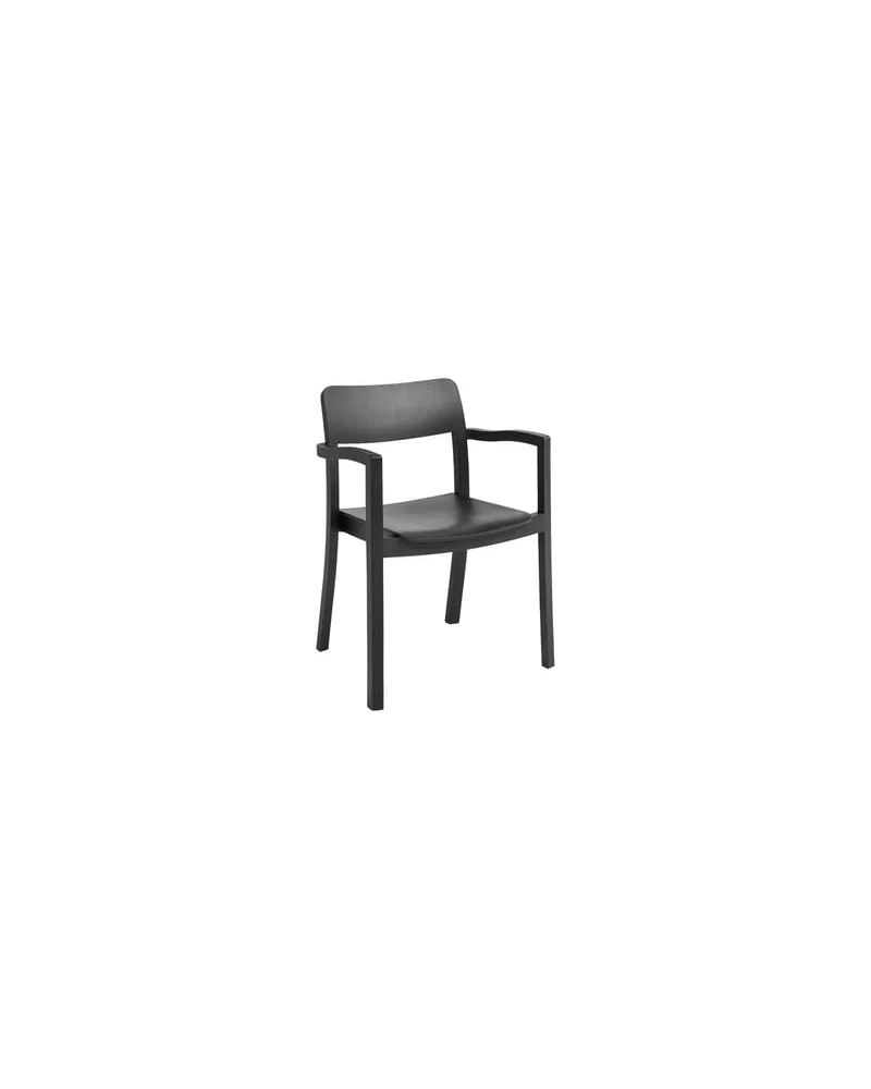 Hay Sessel Pastis - Schwarz - Lackierte Esche - Designer Julien Renault 