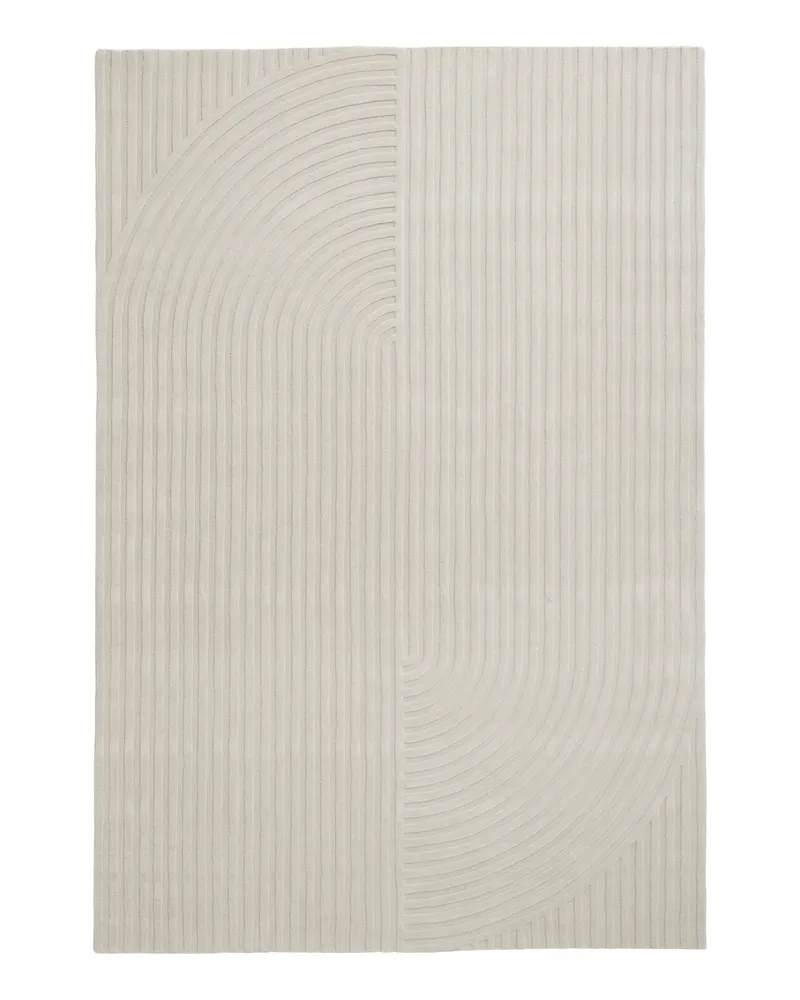 Muuto Teppich Relevo - Weiß - Wolle aus Neuseeland - Designer Studiopepe 