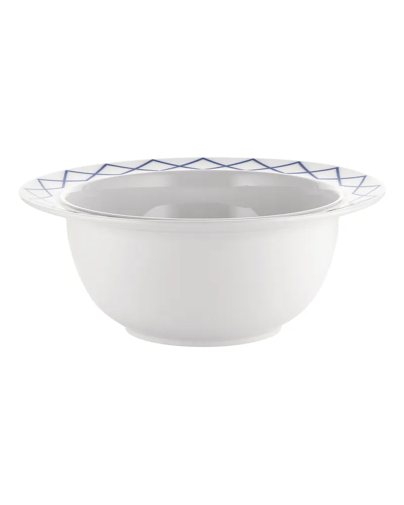 Alessi Salatschüssel La Bella Tavola - Blau - Feines Porzellan - Designer Ettore Sottsass 