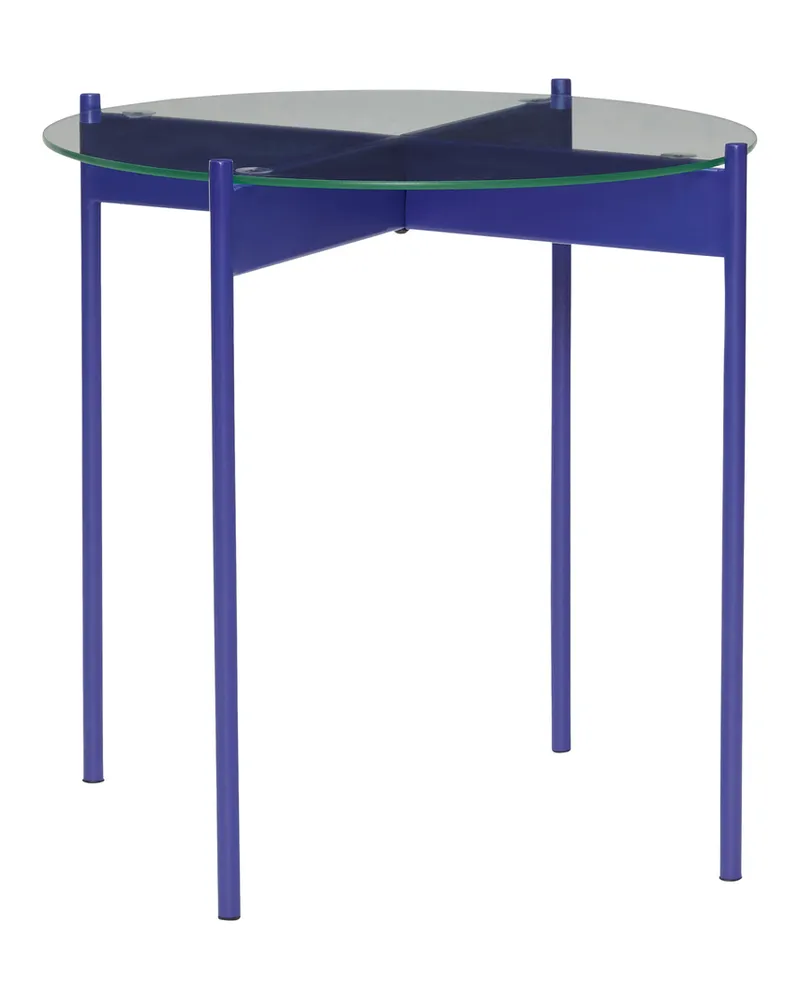 Hübsch Beistelltisch Beam - Blau - Eisen 