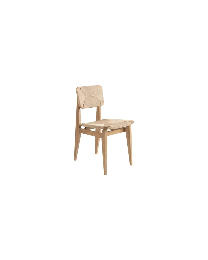 Gubi Stuhl Gascoin - Holz natur - Papierschnur - Designer Marcel Gascoin 