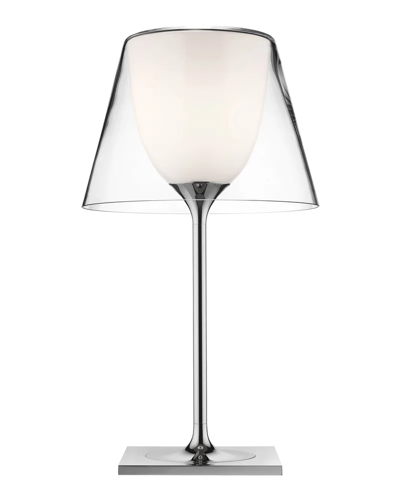 Flos Tischleuchte K Tribe - Transparent - verchromtes Metall - Designer Philippe Starck 