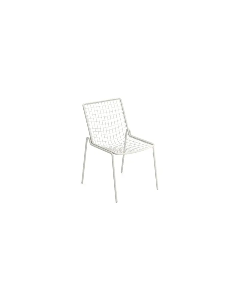 EMU Stapelbarer Stuhl Rio R50 - Weiß - Stahl - Designer Anton Cristell 