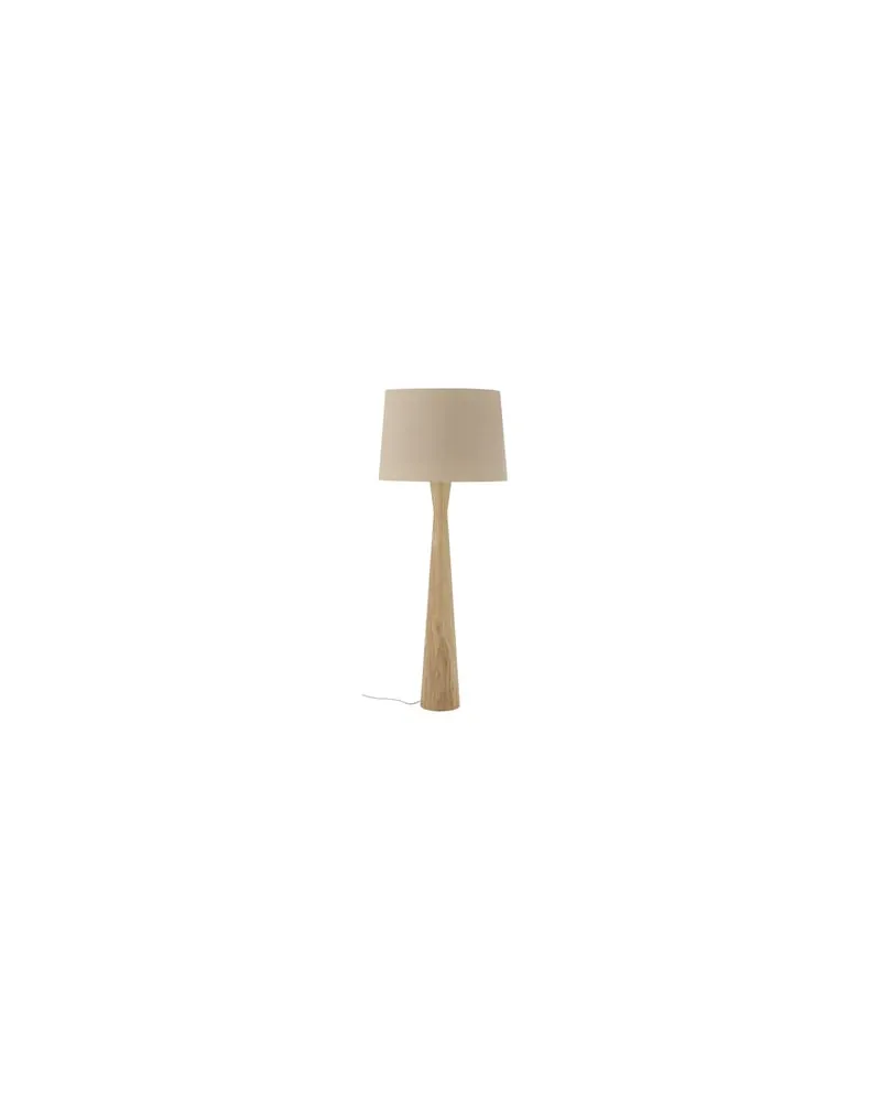 Bloomingville Stehleuchte Lampadaire - Holz natur - Gummibaum-Holz 