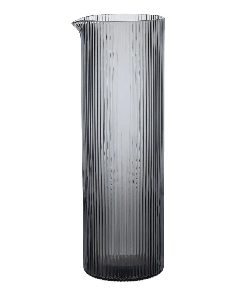 ferm LIVING Karaffe Ripple - Grau - mundgeblasenes Glas - Designer Trine Andersen 