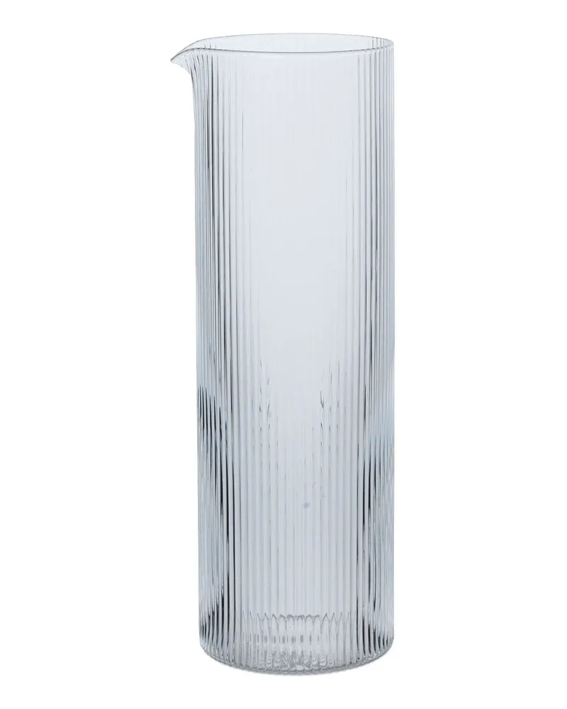 ferm LIVING Karaffe Ripple - Transparent - mundgeblasenes Glas - Designer Trine Andersen 