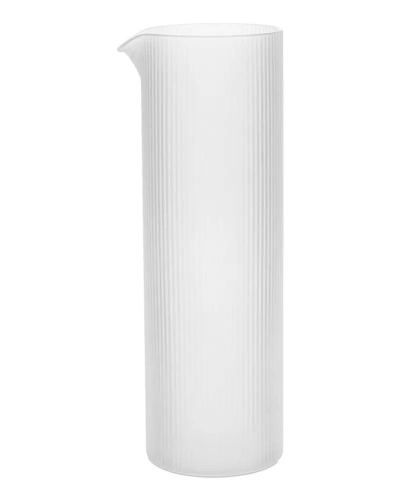 ferm LIVING Karaffe Ripple - Grau - mundgeblasenes Glas - Designer Trine Andersen 