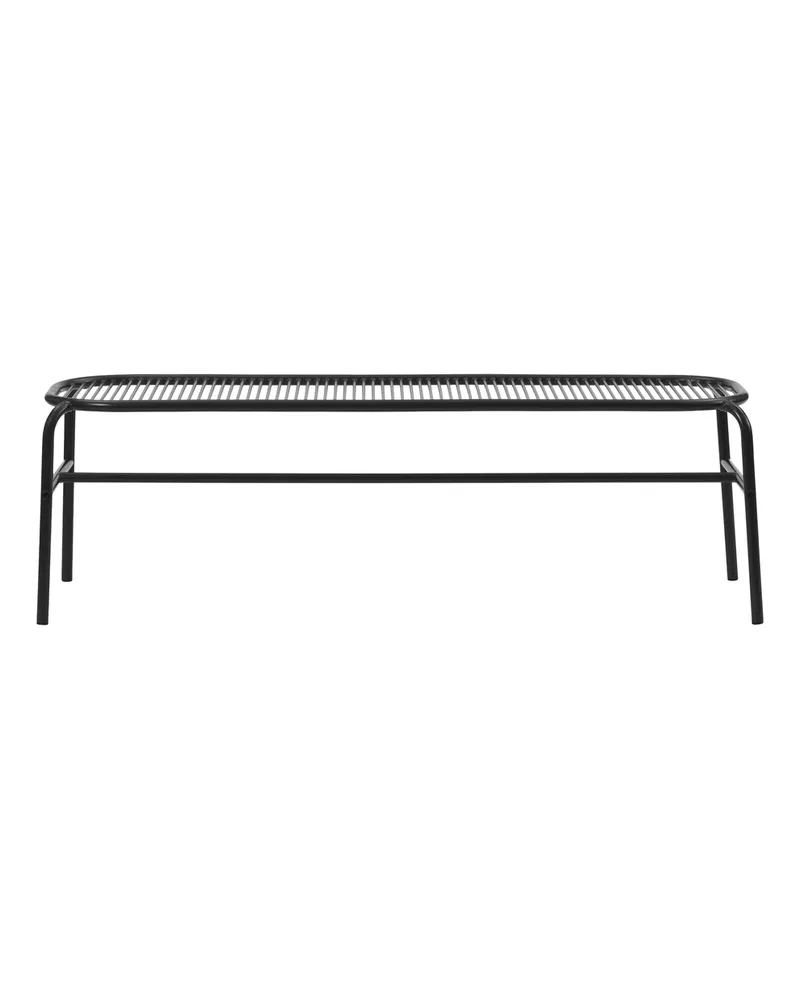 Normann Copenhagen Bank Vig - Schwarz - thermolackierter Stahl - Designer Simon Legald 