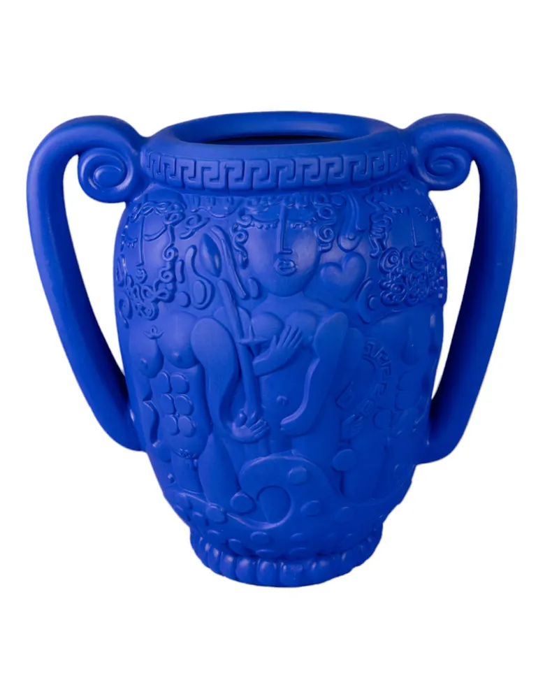 Seletti Vase Magna Graecia - Blau - Terrakotta - Designer Antonio Aricò 