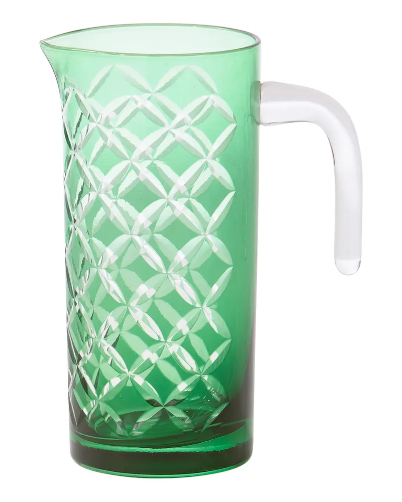 POLSPOTTEN Karaffe Cutting - Orange - Glas 