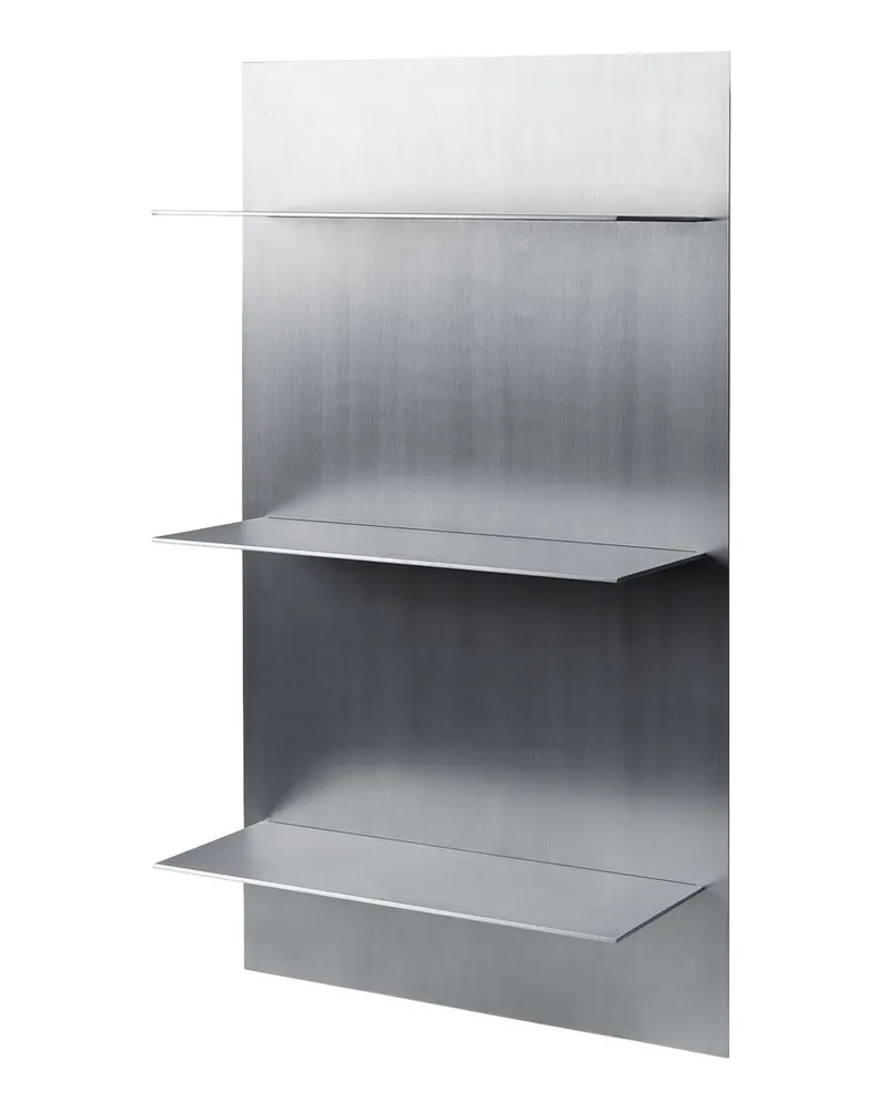 ferm LIVING Regal Lager - Metall - gebürstetes Aluminium 