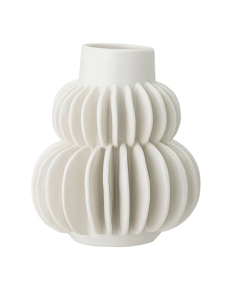 Bloomingville Vase Vases - Weiß - Sandstein 