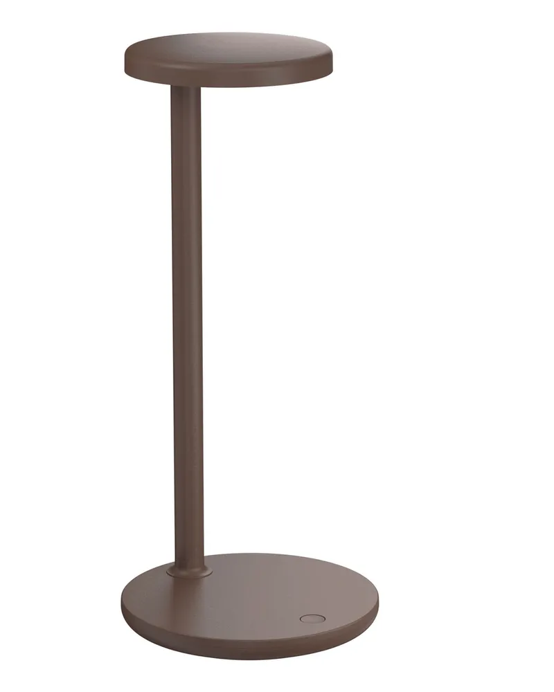 Flos Tischleuchte Oblique - Braun - Gegossenes Aluminium - Designer Vincent Van Duysen 