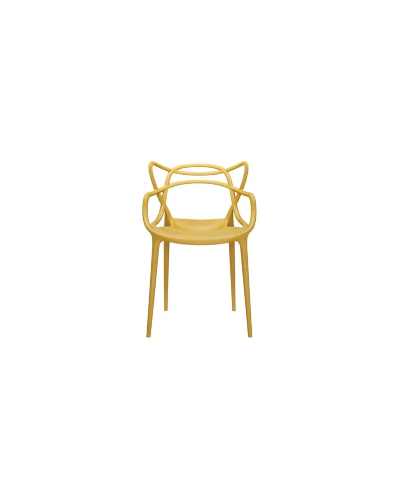 Kartell Stapelbarer Stuhl Masters - Gelb - Recyceltes thermoplast. Technopolymer - Designer Philippe STARCK with Eugeni QUITLLET 