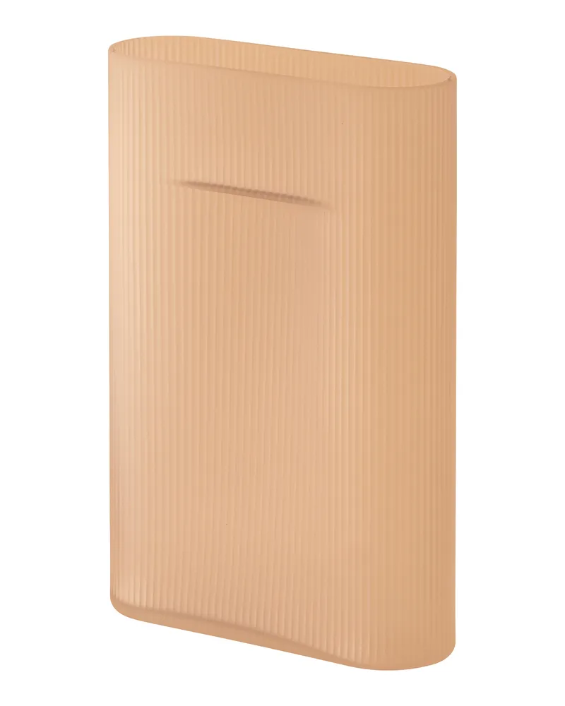 Muuto Vase Ridge - Orange - Mattglas, mundgeblasen - Designer Studio Kaksikko 