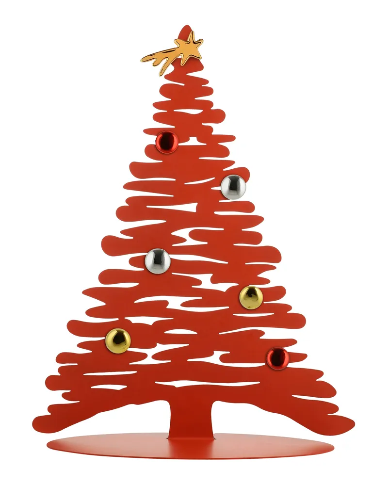 Alessi Weihnachtsdeko Noël - Rot - Porzellan - Designer Donia Maaoui 
