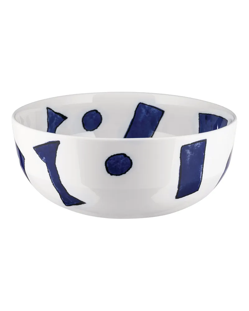 Alessi Salatschüssel Itsumo - Blau - Porzellan - Designer Samiro Yunoki 