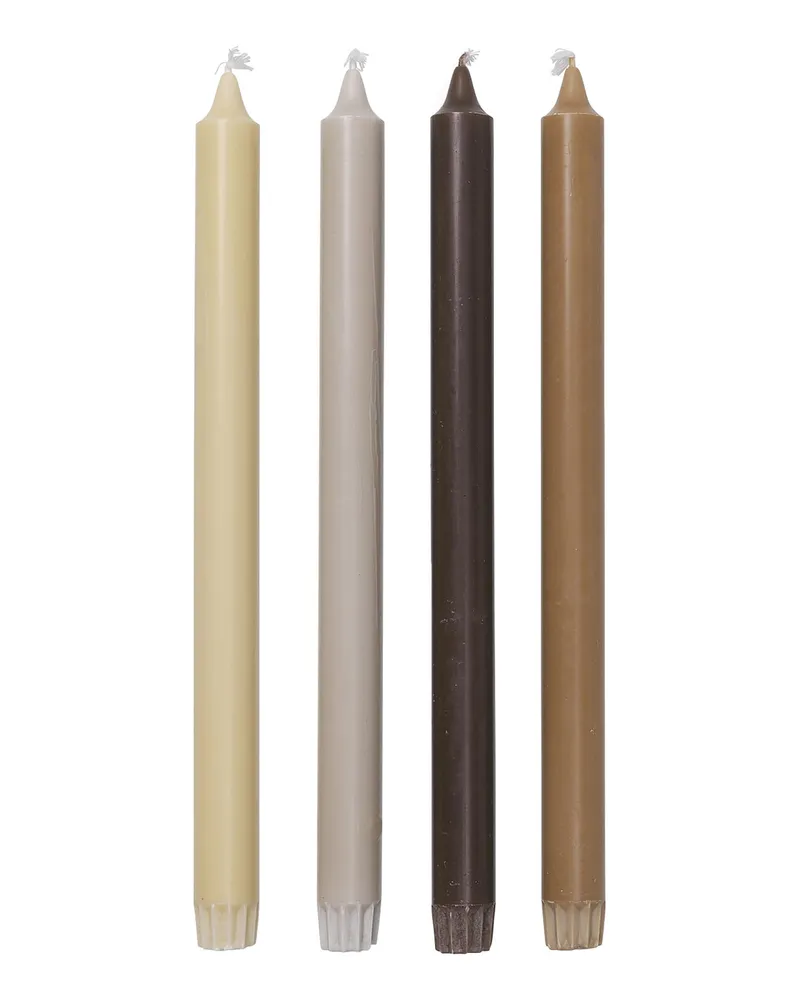 ferm LIVING Langkerze Bougeoirs - Bunt - Pflanzliches Stearin - Designer Trine Andersen 