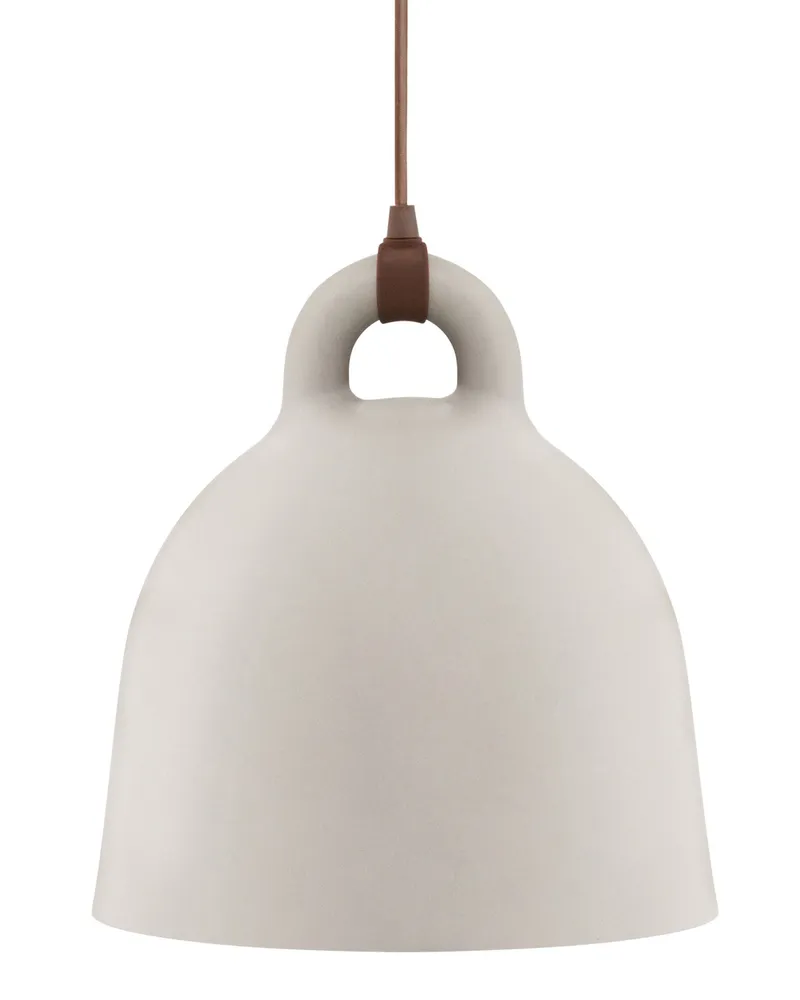 Normann Copenhagen Pendelleuchte Bell - Beige - Aluminium - Designer Jacob Rudbeck 