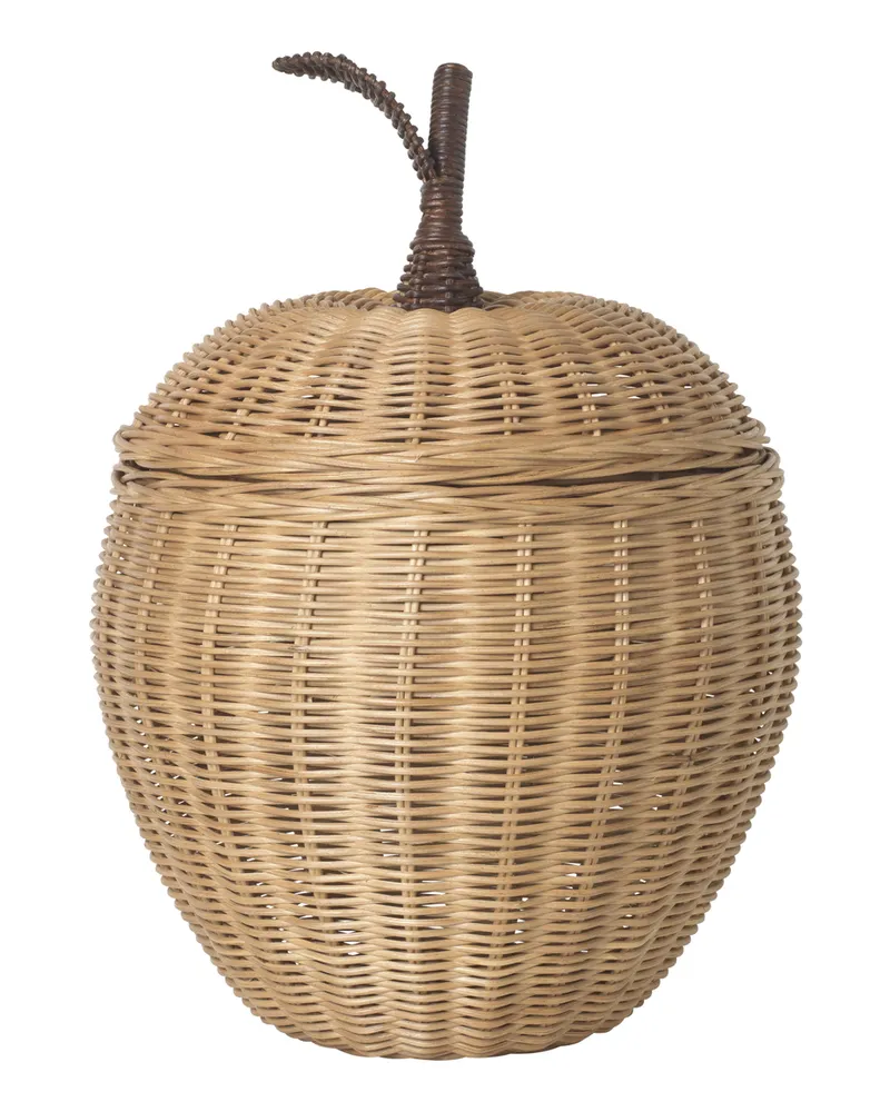 ferm LIVING Korb Kids - Holz natur - Rattan - Designer Trine Andersen 