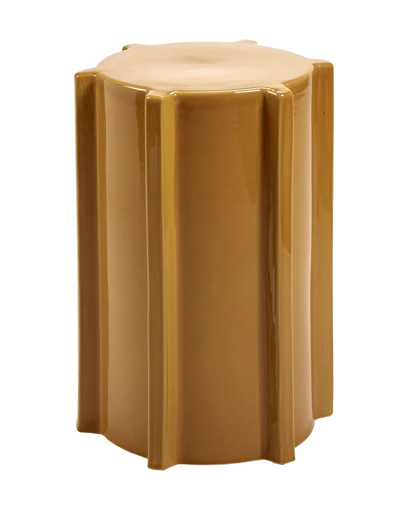 Serax Beistelltisch Pawn - Braun - emaillierter Sandstein - Designer Marie Michielssen 