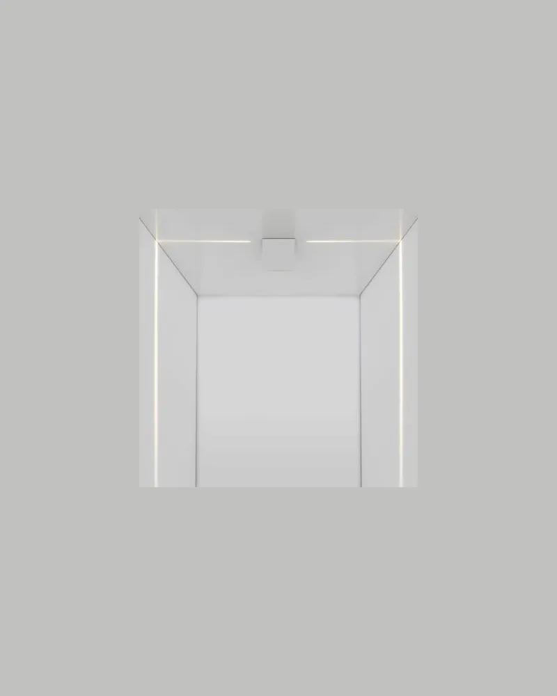 Artemide Outdoor-Wandleuchte Antartikos - Weiß - Aluminium - Designer Carlotta de Bevilacqua 