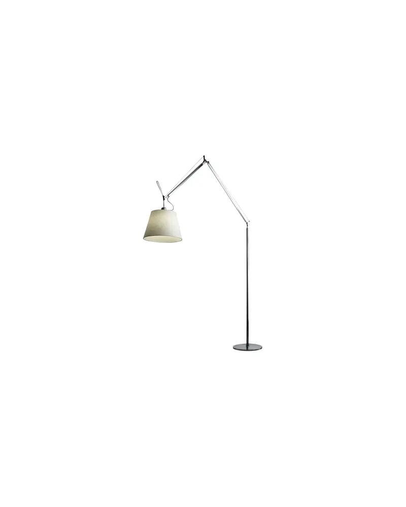 Artemide Stehleuchte Tolomeo Mega - Beige - Pergamentpapier - Designer Michele de Lucchi 