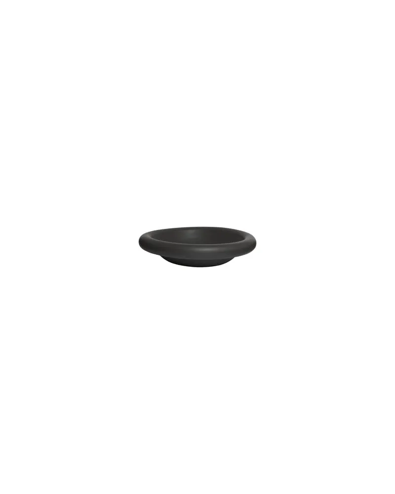 Toogood Suppenteller Dough - Schwarz - emaillierter Sandstein - Designer Faye Toogood 