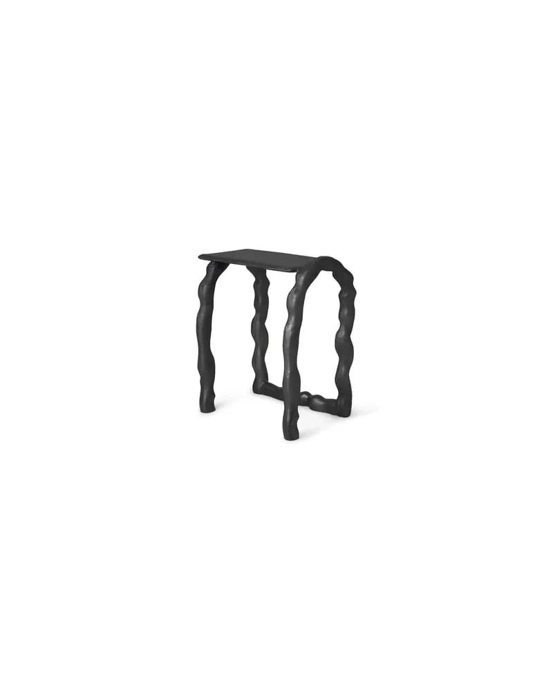 ferm LIVING Hocker Rotben - Schwarz - Recyceltes Aluminiumguss - Designer Anna Maria Øfstedal Eng 