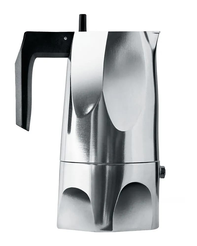 Alessi italienischer Kaffeebereiter Ossidiana - Metall - Gussaluminium - Designer Mario Trimarchi 