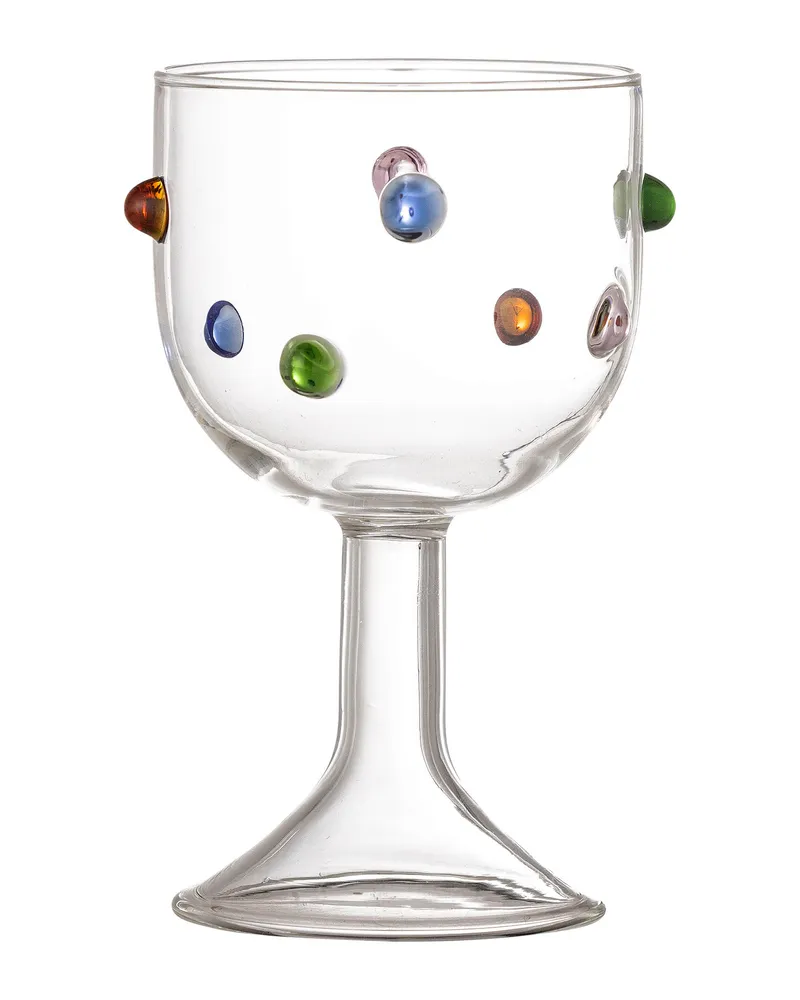 Bloomingville Weinglas Thalia - Transparent - mundgeblasenes Glas 