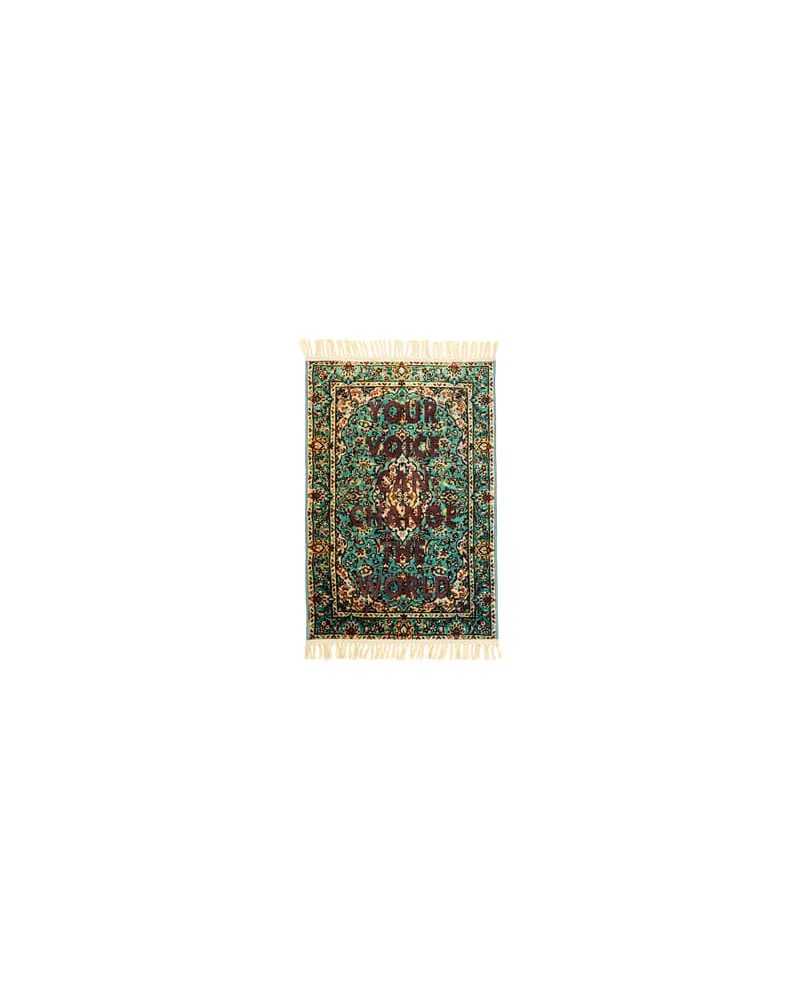 Seletti Teppich Burnt - Bunt - Polyesterfaser - Designer Loredana Longo 