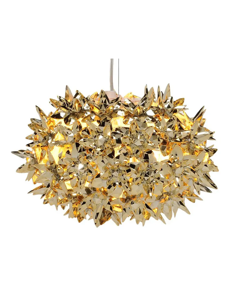 Kartell Pendelleuchte Bloom - Gold - Thermoplastisches Polykarbonat - Designer Ferruccio Laviani 