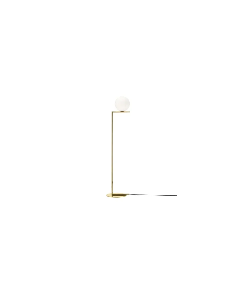 Flos Stehleuchte IC - Gold - Stahl 24 Karat Gold Finish - Designer Michael Anastassiades 