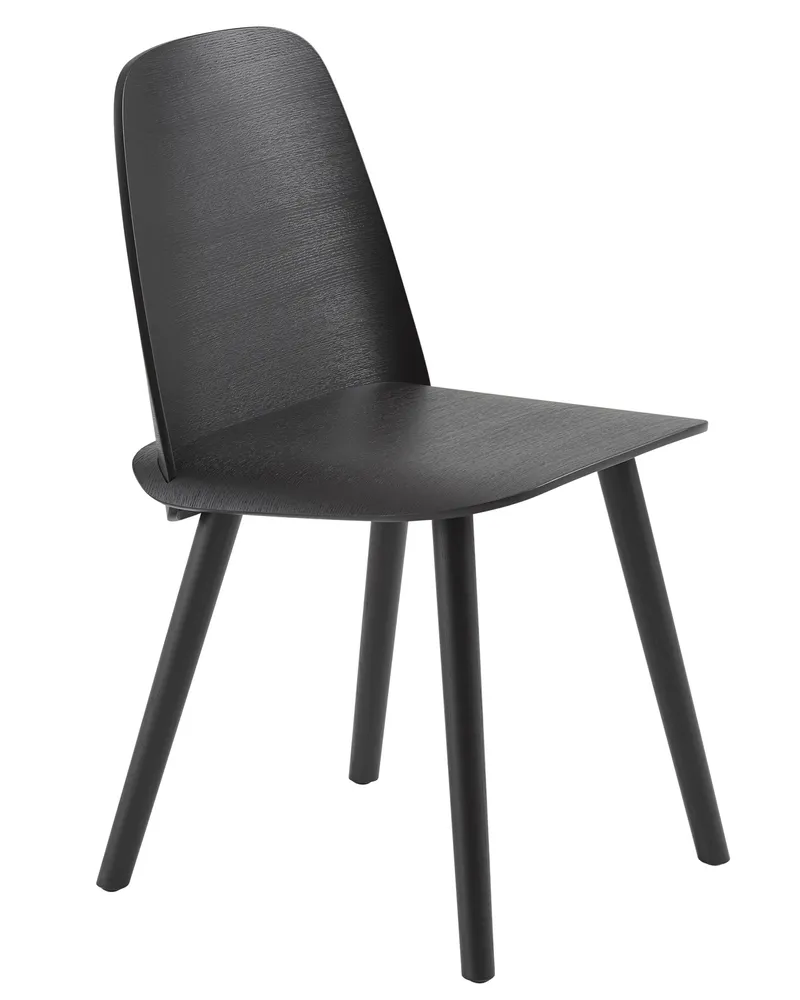Muuto Stuhl Nerd - Schwarz - Eschefurnier - Designer David Geckeler 
