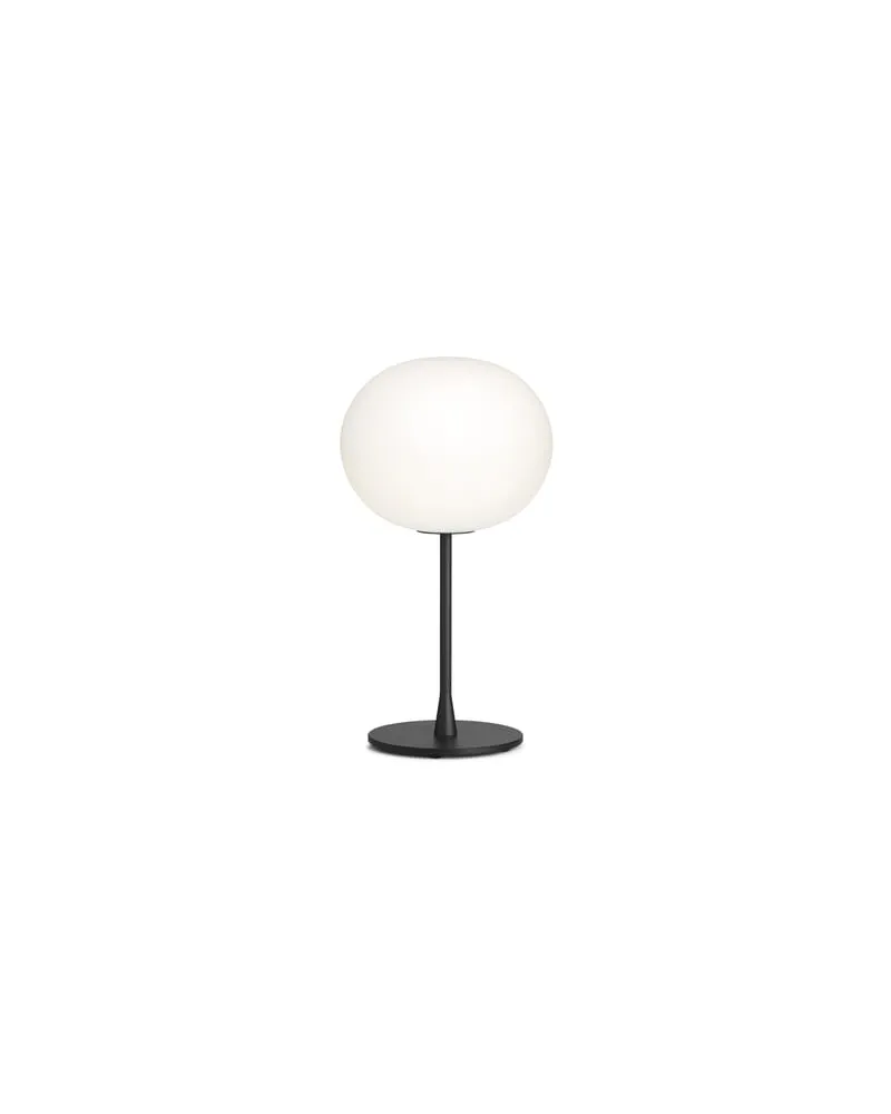 Flos Tischleuchte Glo-Ball - Schwarz - mundgeblasenes Glas - Designer Jasper Morrison 