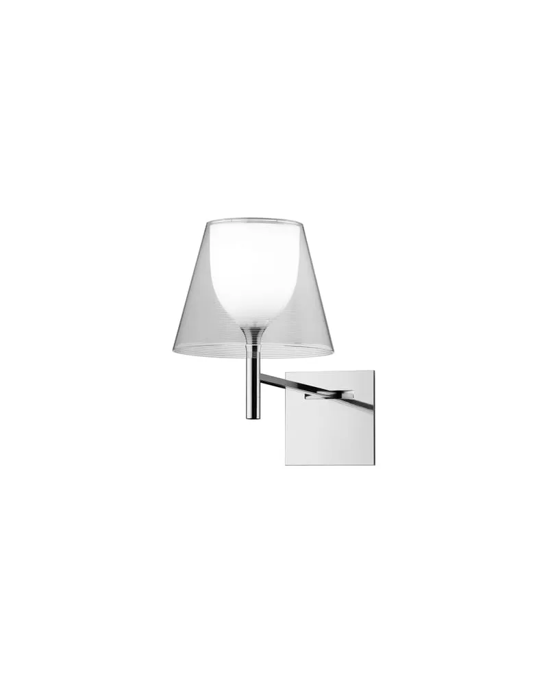 Flos Wandleuchte K Tribe - Transparent - poliertes Aluminium - Designer Philippe Starck 
