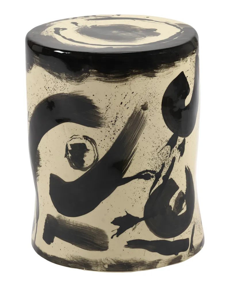 Serax Beistelltisch Pawn - Beige - emaillierter Sandstein - Designer Marie Michielssen 