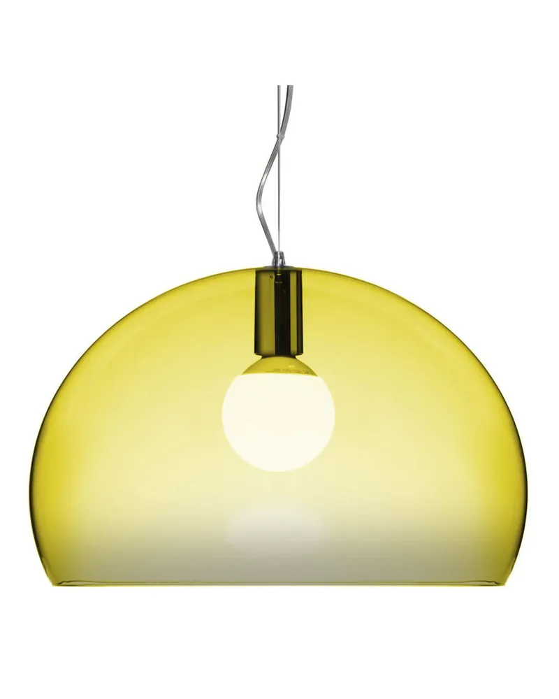 Kartell Pendelleuchte FL/Y - Metall - Metallisierte PMMA - Designer Ferruccio Laviani 