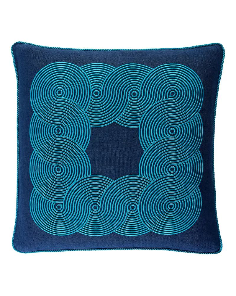 Jonathan Adler Kissen Pompidou - Blau - Daunen - Designer Jonathan Adler 